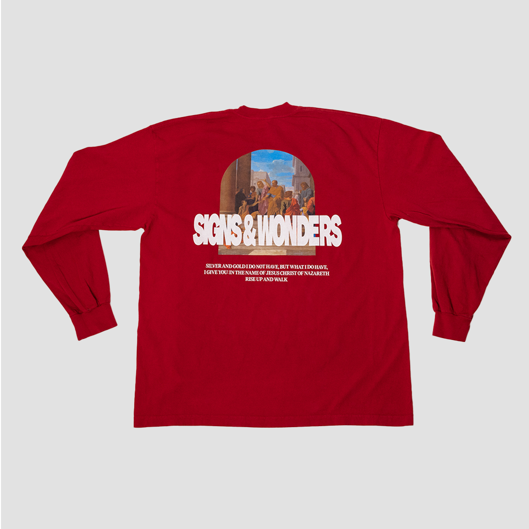 Signs & Wonders LS Red Tee