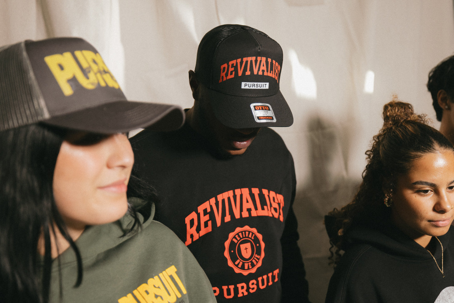 Revivalist Black Trucker Hat