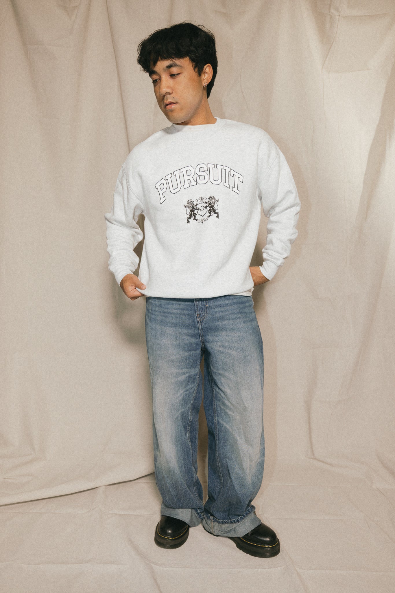 Pursuit College Grey Crewneck Sweatshirt