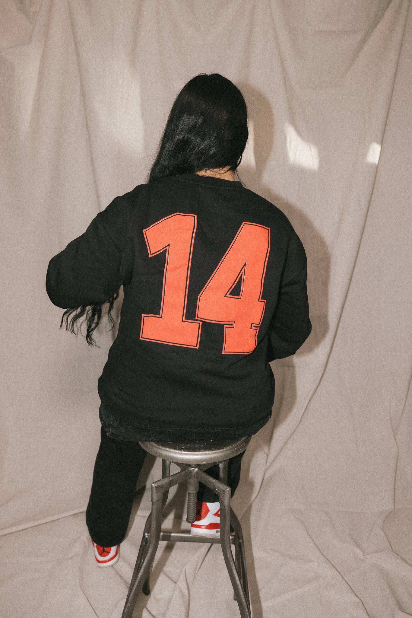 Revivalist Black Crewneck Sweatshirt