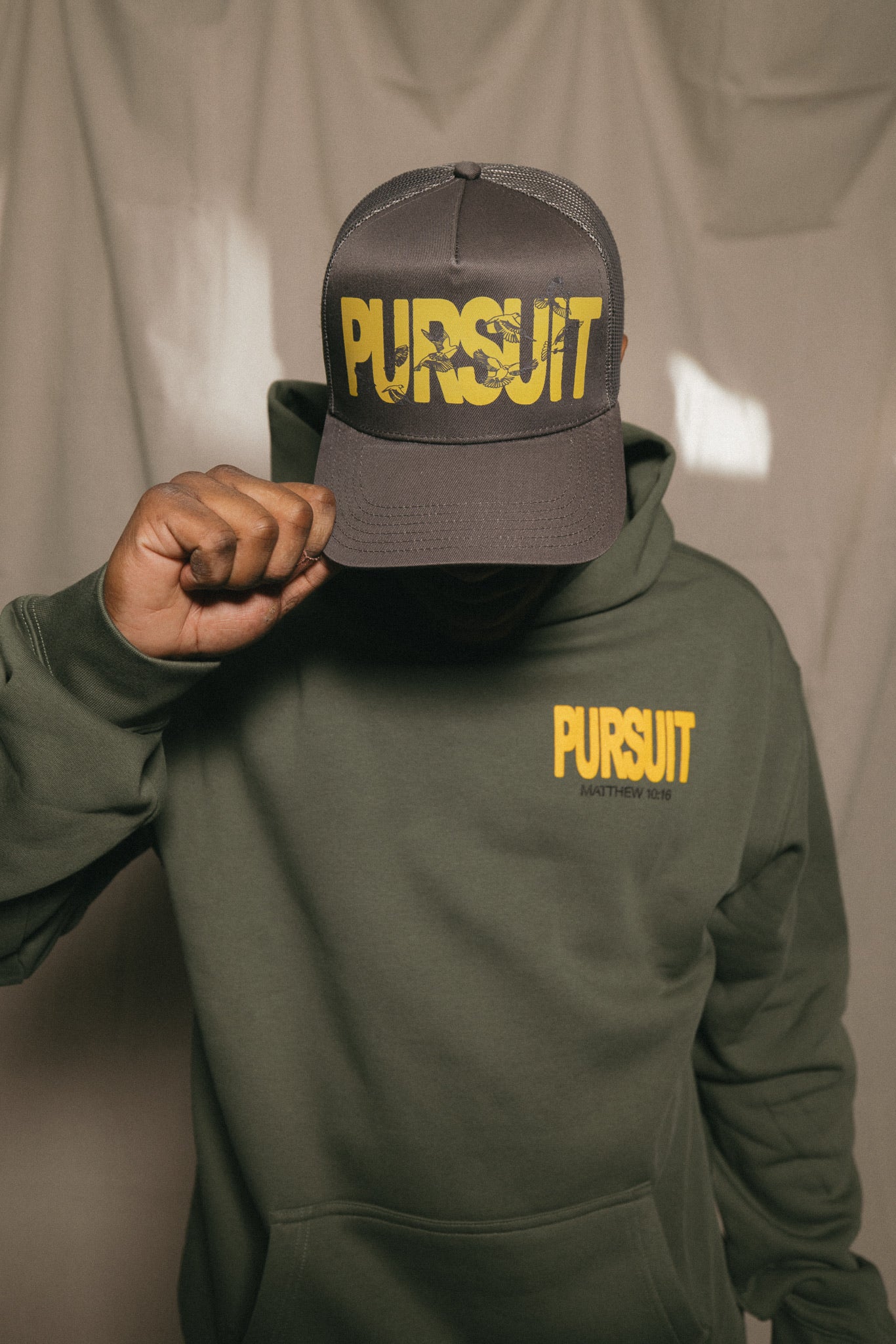 Pursuit Grey Trucker Hat