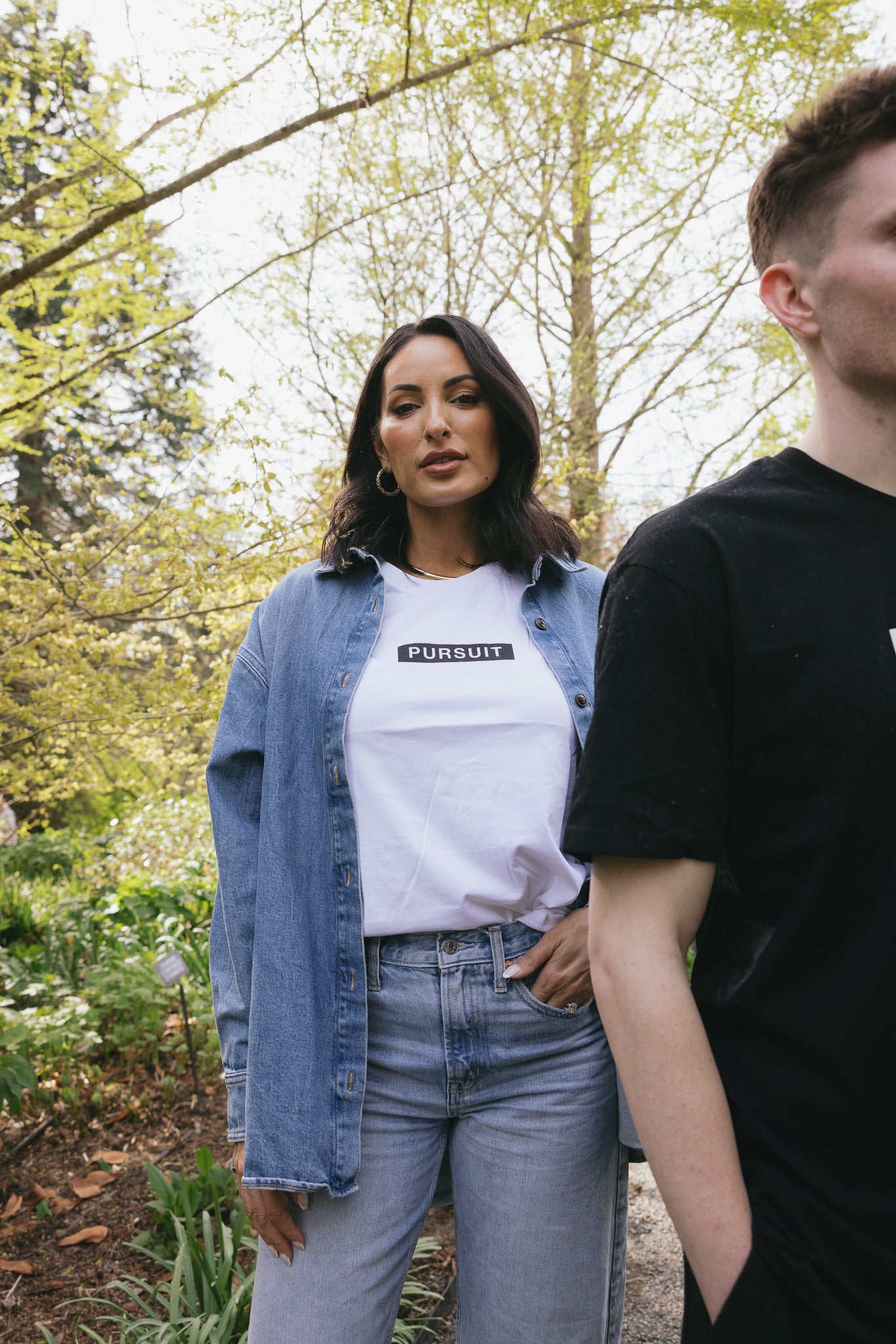 Pursuit White Basic Tee