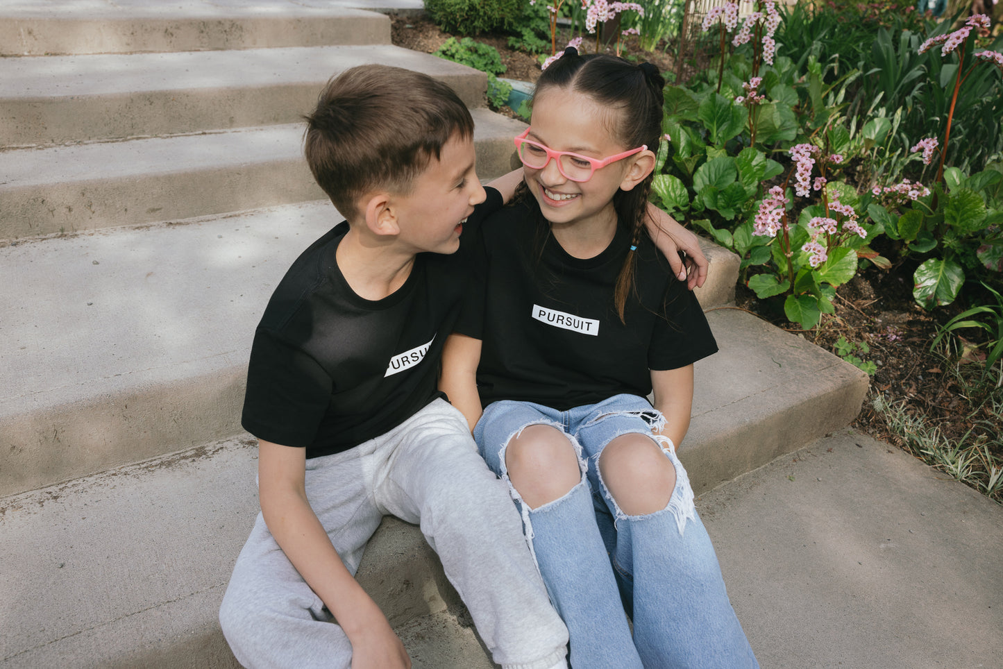 Pursuit Black Kids Basic Tee