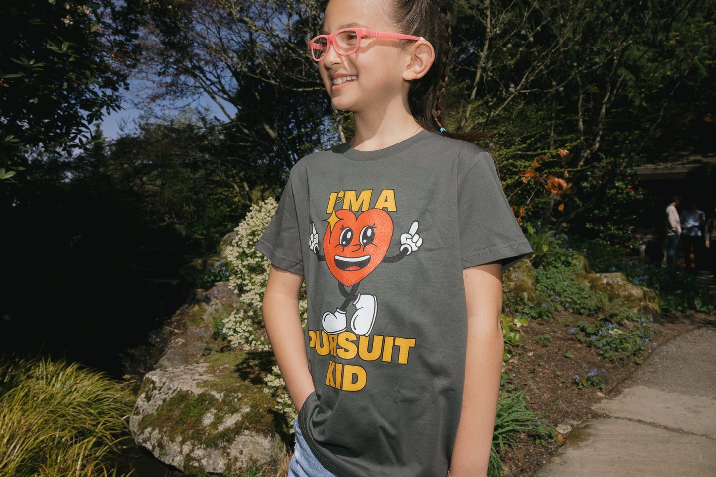 Pursuit Kids Heart Grey Tee