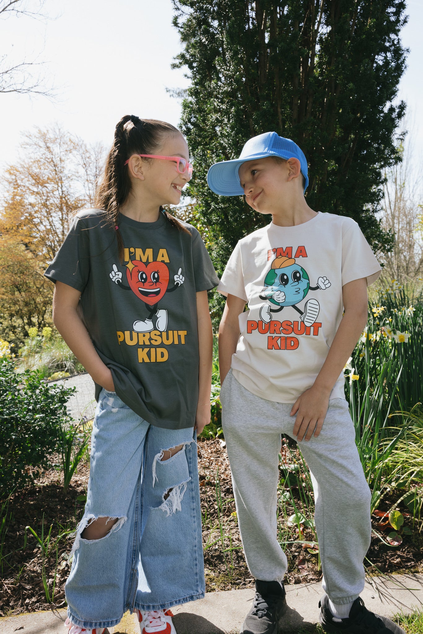 Pursuit Kids Globe Cream Tee