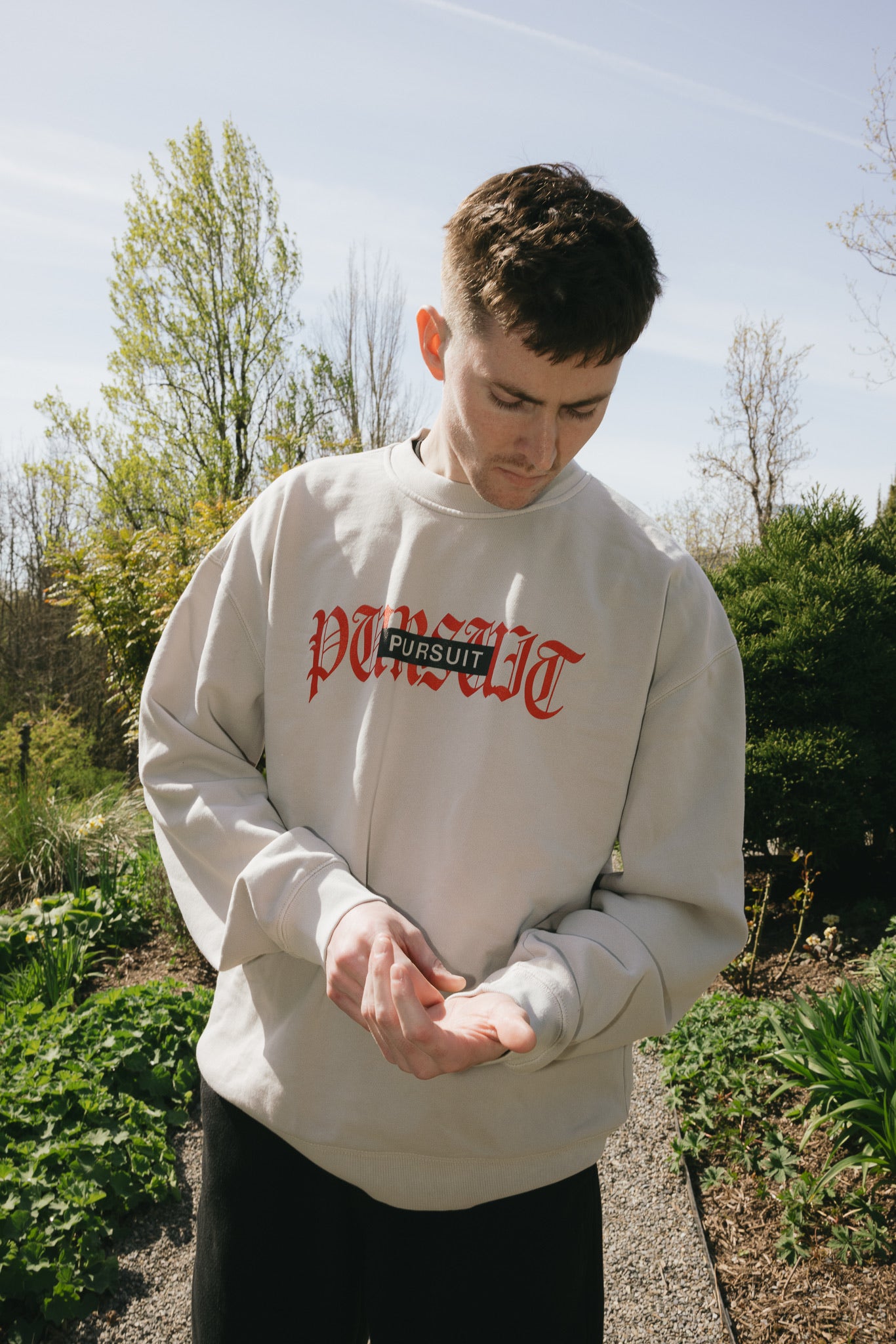 Cross Cream Crewneck Sweatshirt