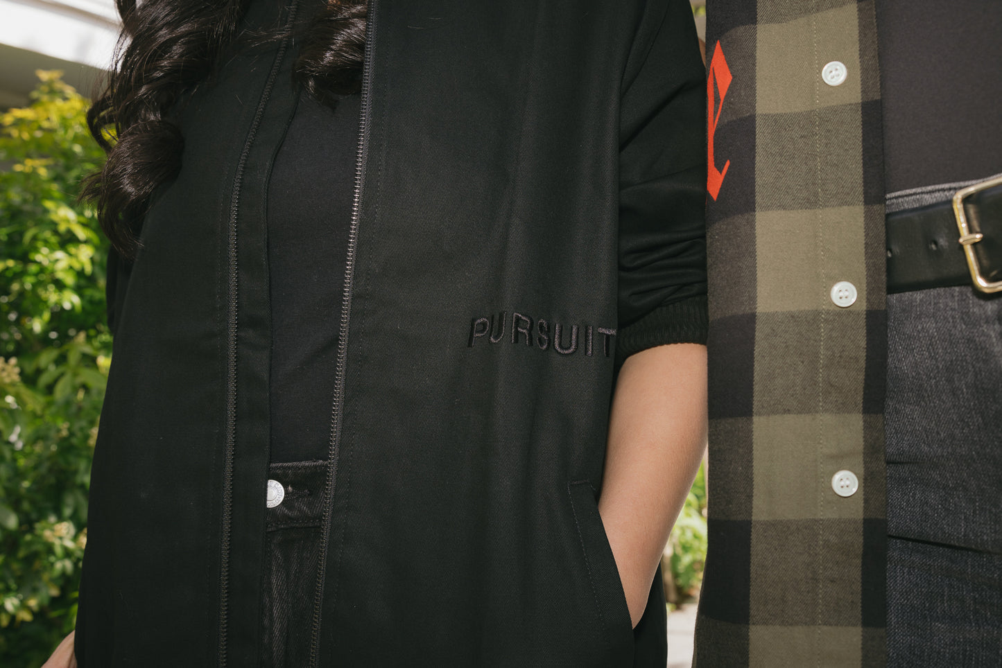 Black Cross Bomber Jacket