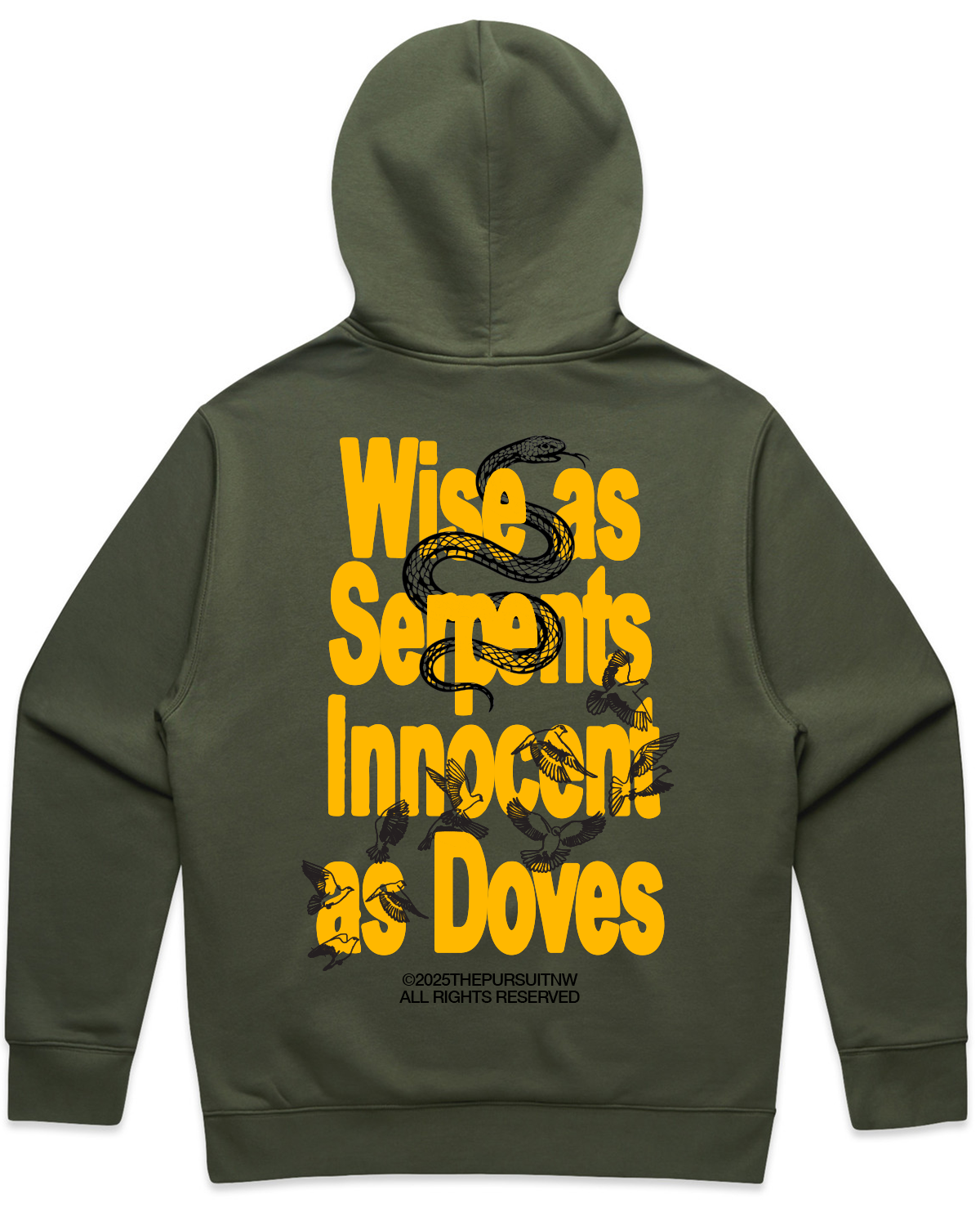 Wise & Innocent Green Hoodie