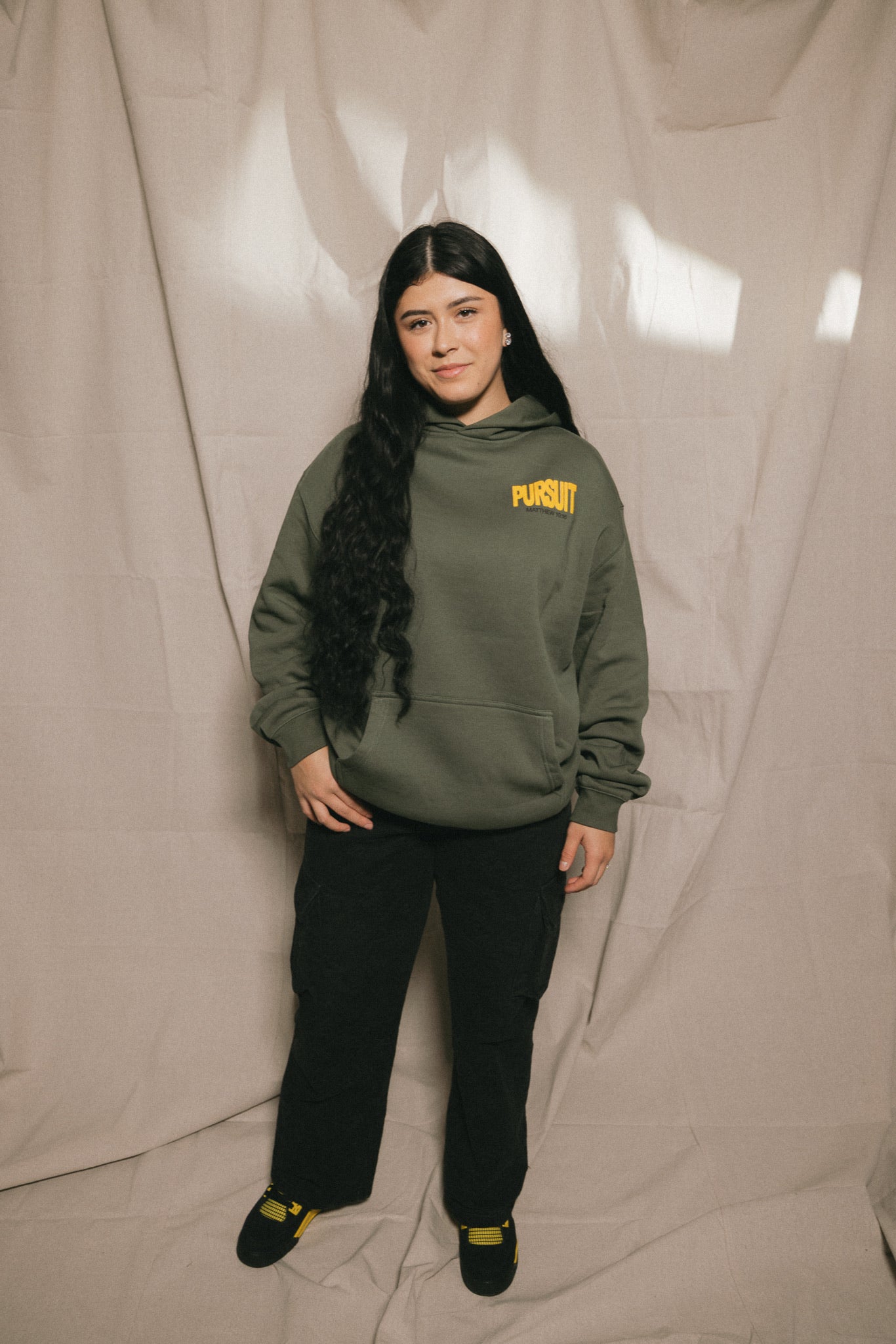 Wise & Innocent Green Hoodie