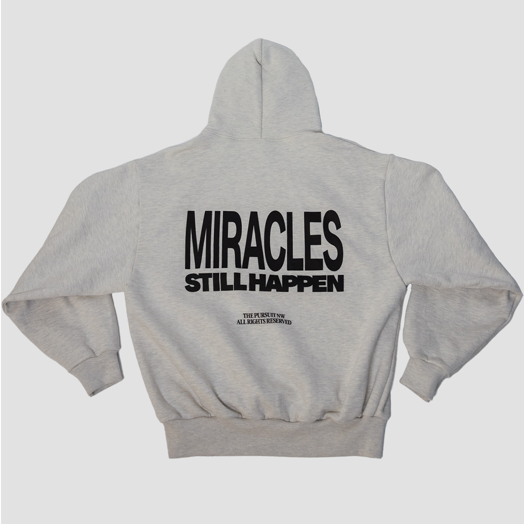 Miracles Still Happen Cream Hoodie