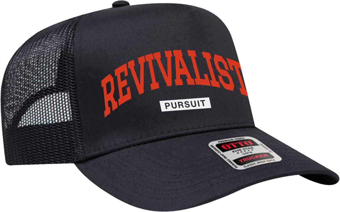 Revivalist Black Trucker Hat