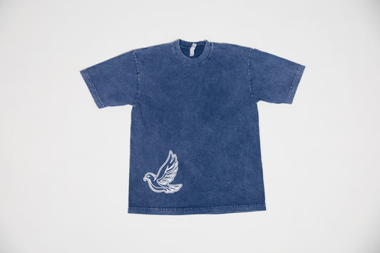 Womens Blue Left Behind Tee